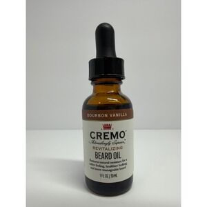 Cremo Revitalizing Beard Oil Bourbon Vanilla 1 fl oz 30 mL Mens Grooming